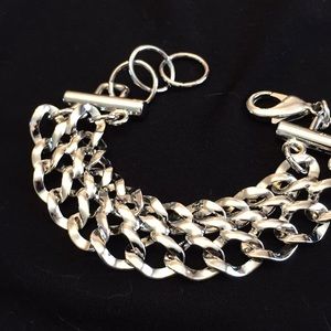 2/$18 Chunky silver bracelet
